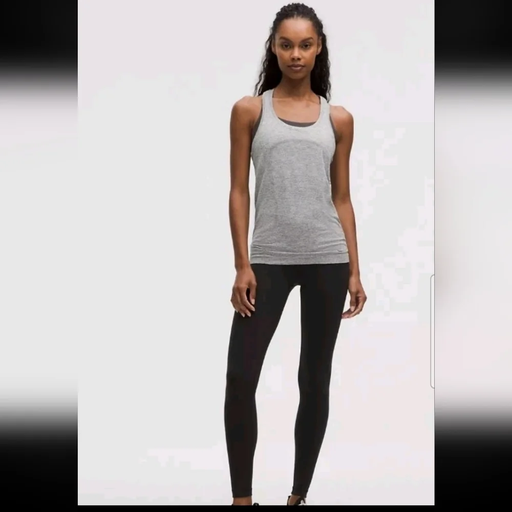 Lululemon Womens Gray Swiftly Tech Racerback Workout Running Tank Top 2.0 8